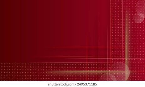 Abstract red and gold geometric background