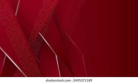 Fondo geométrico Abstractas rojo y oro