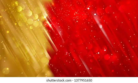 Abstract Red and Gold Lights Background Design