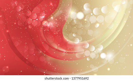Abstract Red and Gold Lights Background Image