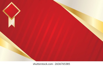 Abstract Red and gold luxury background