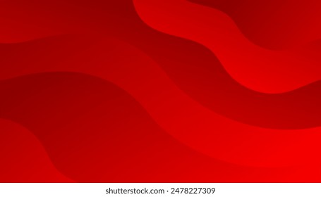 Abstract red and gold ribbons background. Used to decorate advertisements, publications, Eps10 vector