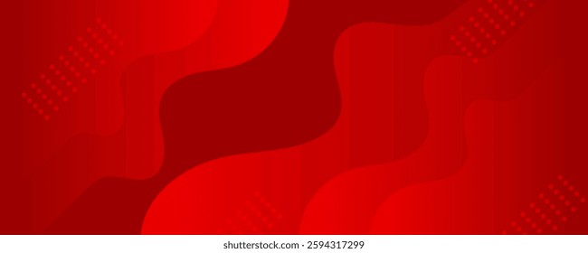 Abstract red and gold ribbons background. Used to decorate advertisements, publications, Eps10 