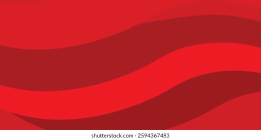 Abstract red and gold ribbons background. Used to decorate advertisements, publications, Eps10 vector modern art