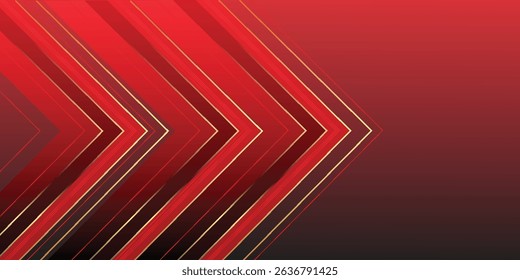 Abstract Red and Gold Textured Background With Geometric Patterns EPS10