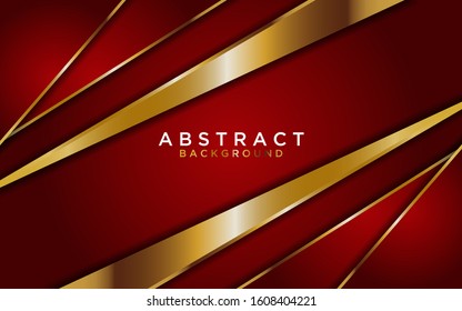 abstract red and golden lines background