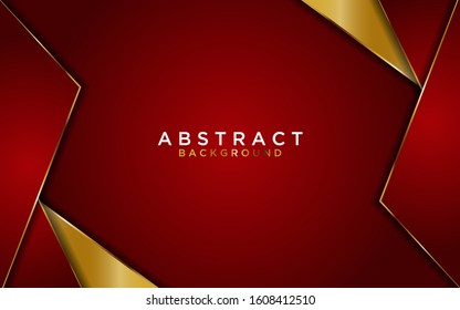 abstract red and golden lines background