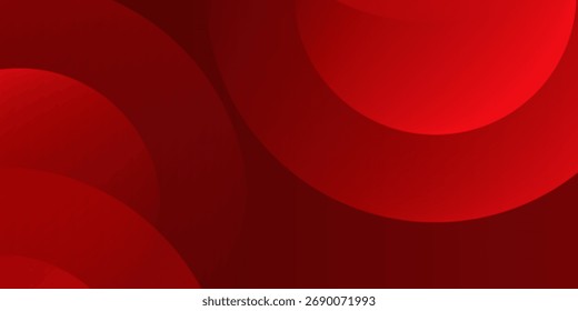 Abstract Red Gradient Background with Circular Shapes. 
Modern creative trendy design in vector EPS 10
