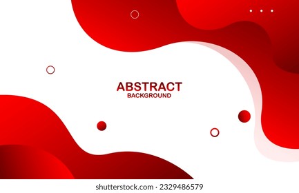 Abstract red gradient background. Dynamic shapes composition. Eps10 vector