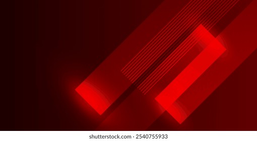 Fundo de gradiente vermelho abstrato com formas geométricas brilhantes. Perfeito para designs modernos, projetos digitais, banners, cartazes e apresentações criativas.