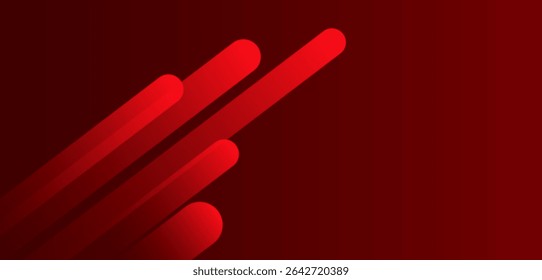 Abstract red gradient background. Geometric diagonal rounded lines. Dynamic shapes composition.Design elements texture. Vector illustration eps10.