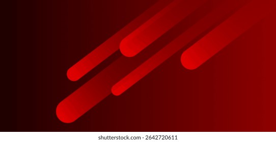 Abstract red gradient background. Geometric diagonal rounded lines. Dynamic shapes composition.Design elements texture. Vector illustration eps10.