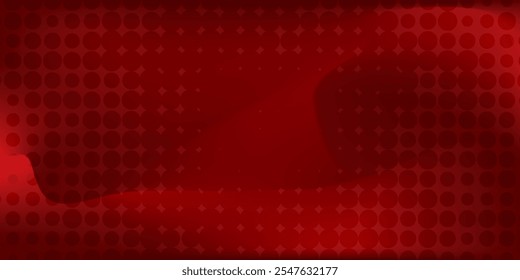 Fundo de gradiente vermelho abstrato, luz e sombra no fundo com dimensões, parede de tom quente com cor intensa