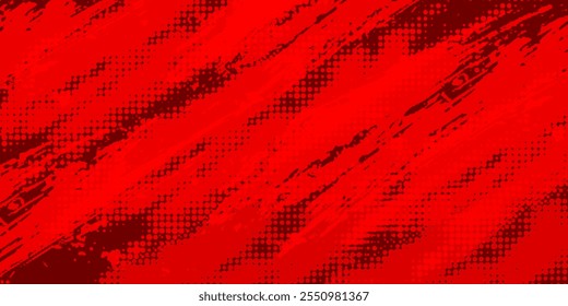 Fundo de gradiente vermelho abstrato, luz e sombra no fundo com dimensões, parede de tom quente com cor intensa, papel de parede horizontal.