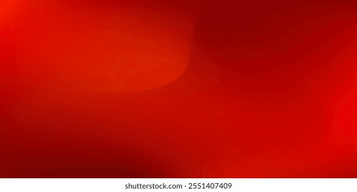 Abstract red gradient background, light and shadow on the backdrop with dimensions, hot tone wall with intense color, horizontal wallpaper.