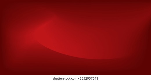 Fundo de gradiente vermelho abstrato, luz e sombra no fundo com dimensões, parede de tom quente com cor intensa,