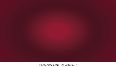 Abstract red gradient background, light and shadow on the backdrop with dimensions, hot tone wall with intense color, horizontal wallpaper. Abstract red wall background. eps 10 