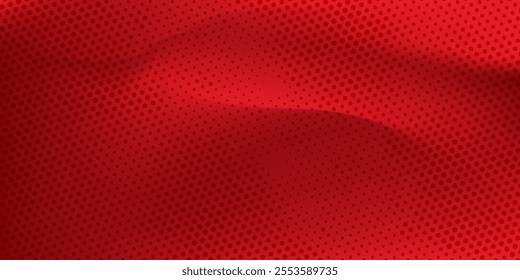 Abstract red gradient background, light and shadow on the backdrop with dimensions, hot tone wall with intense color, horizontal wallpaper. Art and Illustration