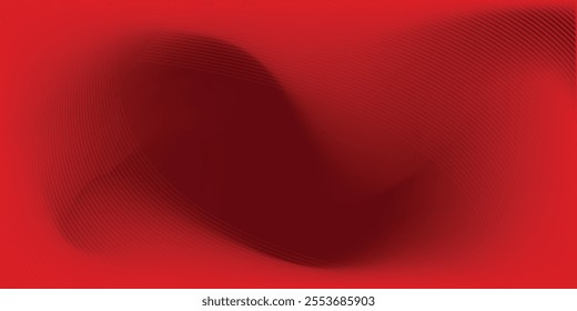 Abstract red gradient background, light and shadow on the backdrop with dimensions, hot tone wall with intense color,