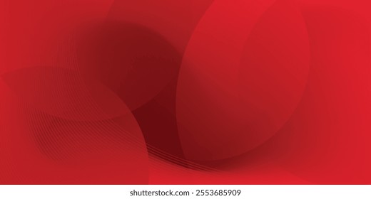 Abstract red gradient background, light and shadow on the backdrop with dimensions, hot tone wall with intense color,