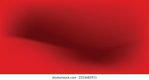 Abstract red gradient background, light and shadow on the backdrop with dimensions, hot tone wall with intense color,