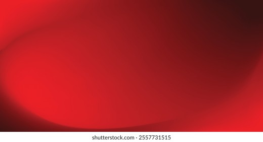 Abstract red gradient background, light and shadow on the backdrop with dimensions, hot tone wall with intense color, horizontal wallpaper.