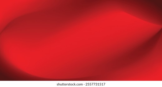 Abstract red gradient background, light and shadow on the backdrop with dimensions, hot tone wall with intense color, horizontal wallpaper.