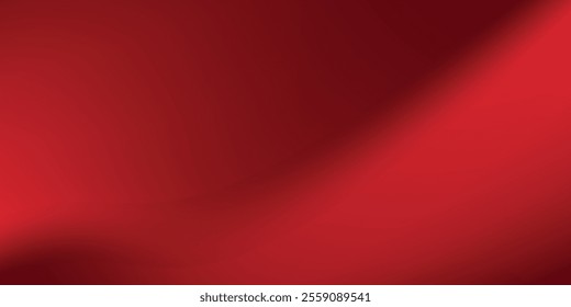 Abstract red gradient background, light and shadow on the backdrop VECTOR