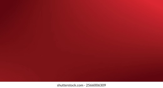 Abstract red gradient background, light and shadow on the backdrop with dimensions, hot tone wall with intense color, horizontal wallpaper.