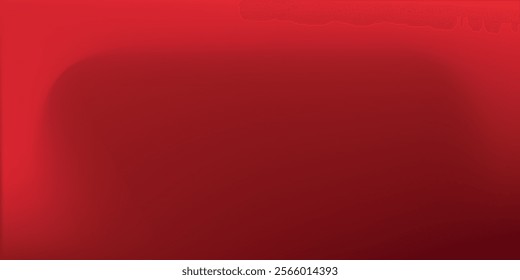 Abstract red gradient background, light and shadow on the backdrop with dimensions, hot tone wall with intense color, horizontal wallpaper.