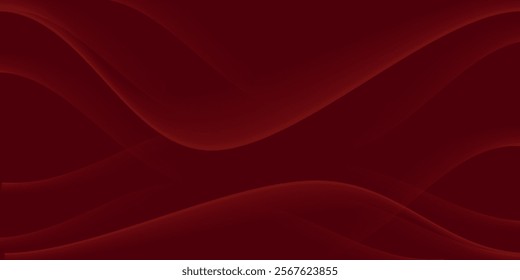 Abstract red gradient background, light and shadow on the backdrop with dimensions, hot tone wall with intense color, horizontal wallpaper.