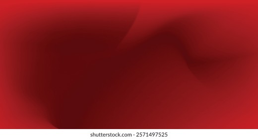 Abstract red gradient background, light and shadow on the backdrop with dimensions, hot tone wall with intense color, horizontal wallpaper.