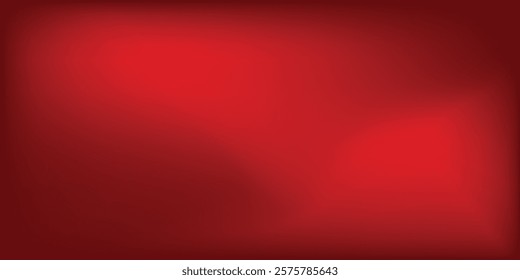 Abstract red gradient background, light and shadow on the backdrop with dimensions, hot tone wall with intense color, horizontal wallpaper red background