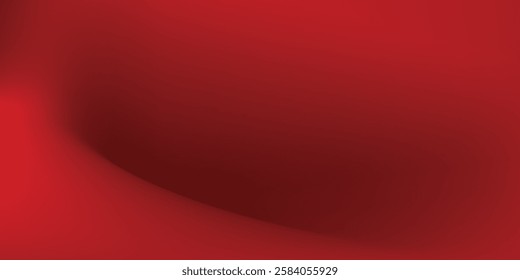 Abstract red gradient background, light and shadow on the backdrop with dimensions, hot tone wall with intense color,