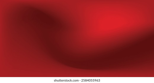 Abstract red gradient background, light and shadow on the backdrop with dimensions, hot tone wall with intense color,