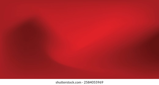 Abstract red gradient background, light and shadow on the backdrop with dimensions, hot tone wall with intense color,