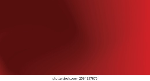 Abstract red gradient background, light and shadow on the backdrop with dimensions, hot tone wall with intense color red background