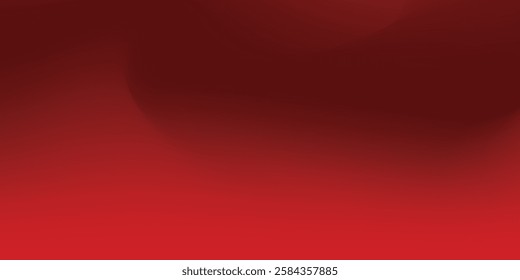 Abstract red gradient background, light and shadow on the backdrop with dimensions, hot tone wall with intense color red background