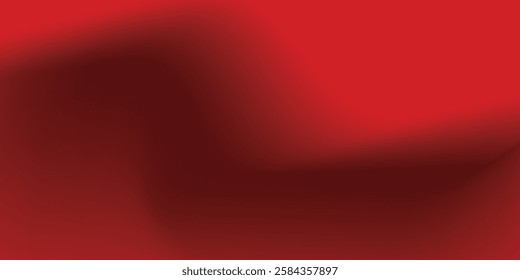 Abstract red gradient background, light and shadow on the backdrop with dimensions, hot tone wall with intense color red background