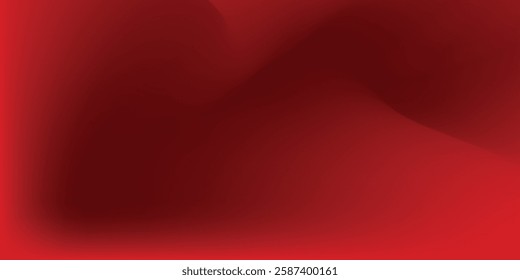 Abstract red gradient background, light and shadow on the backdrop with dimensions, hot tone wall