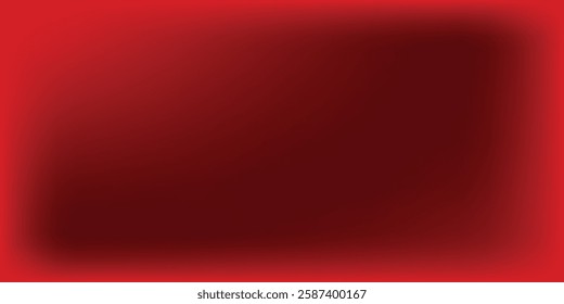 Abstract red gradient background, light and shadow on the backdrop with dimensions, hot tone wall