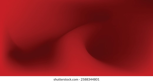 Abstract red gradient background, light and shadow on the backdrop with dimensions, hot tone wall with intense color red 