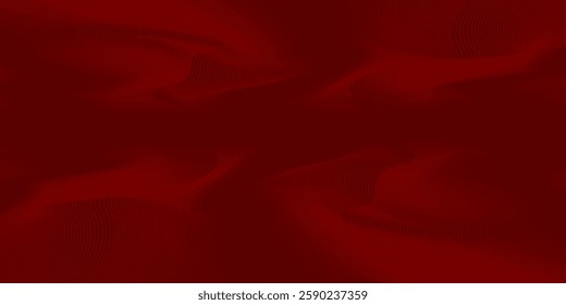 Abstract red gradient background, light and shadow on the backdrop with dimensions, hot tone wall with intense color, horizontal wallpaper.