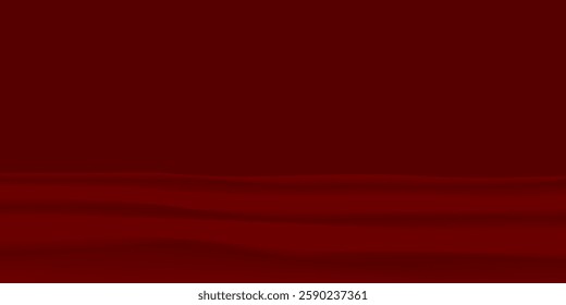 Abstract red gradient background, light and shadow on the backdrop with dimensions, hot tone wall with intense color, horizontal wallpaper.