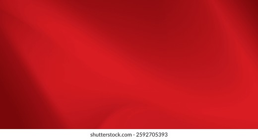Abstract red gradient background, light and shadow on the backdrop 