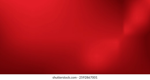 Abstract red gradient background, light and shadow on the backdrop with dimensions, hot tone wall with intense color, horizontal wallpaper.