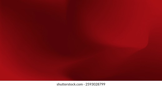 Abstract red gradient background, light and shadow on the backdrop with dimensions, hot tone wall with intense color