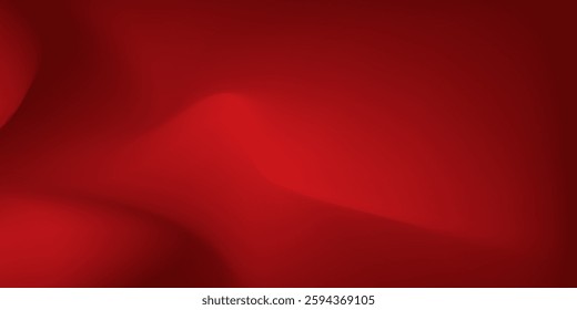 Abstract red gradient background, light and shadow on the backdrop with dimensions, hot tone wall with intense color  modern