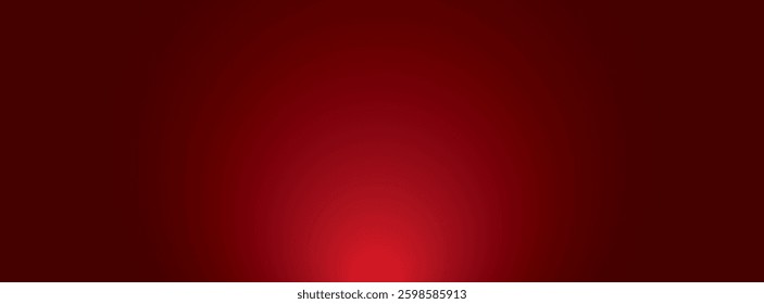 Abstract red gradient background, light and shadow on the backdrop with dimensions, hot tone wall with intense color, horizontal wallpaper.