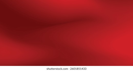 Abstract red gradient background, light and shadow on the backdrop with dimensions, hot tone wall